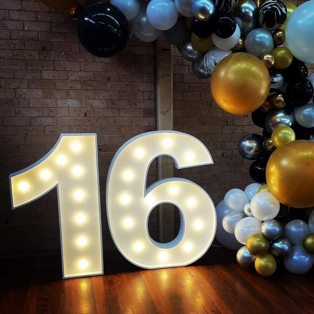 16 Light Up Numbers